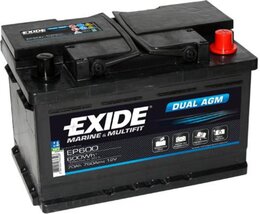 Аккумулятор EXIDE DUAL AGM Exide EP60070 Ah 760 A 