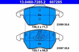 Комплект тормозных колодок ATE 13.0460-7285.2 607285, дисковый тормоз