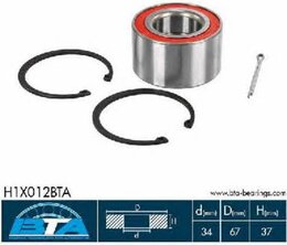 Комплект подшипника ступицы колеса BTA H1X012BTA