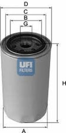 Масляный фильтр UFI 23.102.02