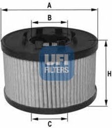 Масляный фильтр UFI 25.017.00