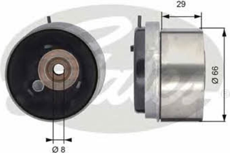 Натяжной ролик Gates T43143, ремень ГРМ PowerGrip® - Фото 1 Натяжной ролик Gates T43143, ремень ГРМ PowerGrip® - Фото 1