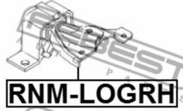 Подвеска Febest RNM-LOGRH, двигатель - Фото 3