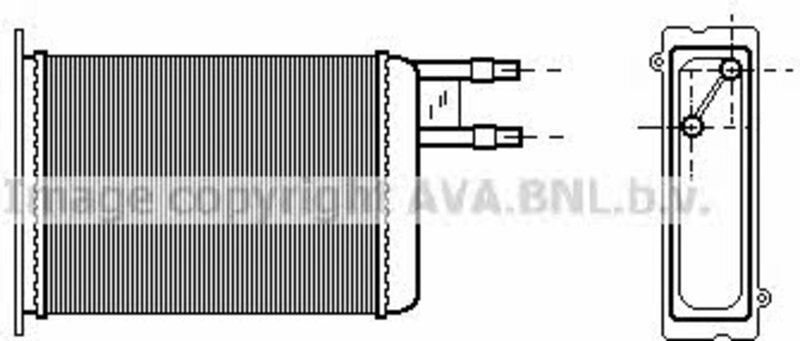 Теплообменник AVA Quality Cooling CN6128, отопление салона - Фото 1 Теплообменник AVA Quality Cooling CN6128, отопление салона - Фото 1