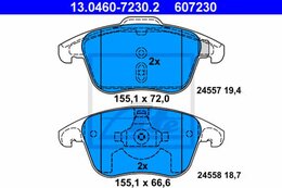 Комплект тормозных колодок ATE 13.0460-7230.2 607230, дисковый тормоз