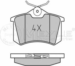 Комплект тормозных колодок Meyle 0252096117/PD 20961, дисковый тормоз MEYLE-PD Quality