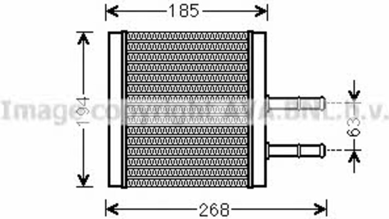 Теплообменник AVA Quality Cooling CTA6042, отопление салона - Фото 1 Теплообменник AVA Quality Cooling CTA6042, отопление салона - Фото 1