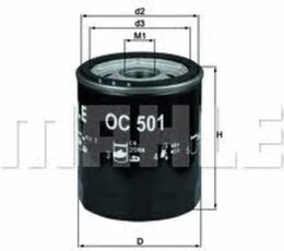 Масляный фильтр Knecht OC501 - Фото 3