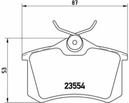 Комплект тормозных колодок Brembo P68024 20961, дисковый тормоз - Фото 2