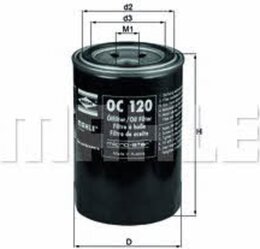 Масляный фильтр Knecht OC120