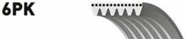 Поликлиновой ремень Gates 6PK1230 6PK1234 Micro-V® Horizon