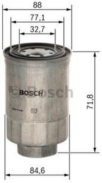 Топливный фильтр Bosch 1457434201 N4201 - Фото 3