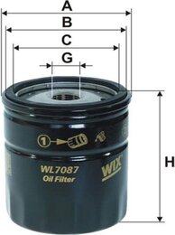 Масляный фильтр Wix Filters WL7087 - Фото 3