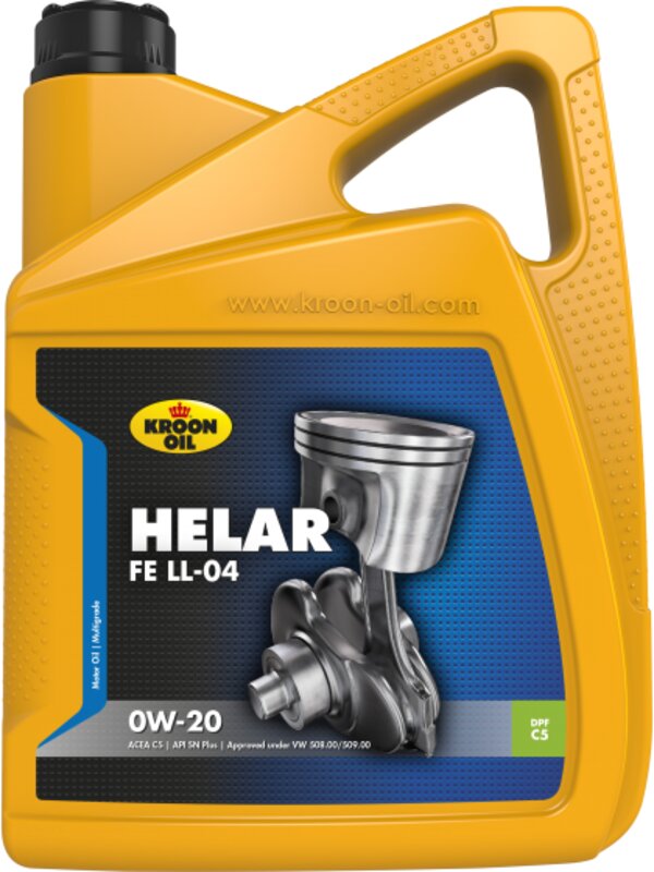 Моторное масло Kroon Oil Helar FE LL-04 0W-20 (VW 508.00/509.00), 5 л - Фото 1