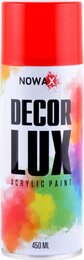 Краска аэрозольная Nowax Decor Lux RAL 3001 Сигнальный Красный, 450 мл