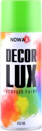 Краска аэрозольная Nowax Decor Lux RAL 6018 Светло-Зеленый, 450 мл