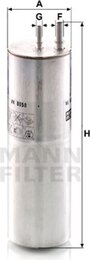 Фильтр топливный MANN Mann Filter WK 8058