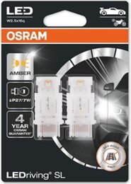 (к/т 2 шт) Лампа светодиодная Osram LED (1W 12V P27/7W) 3157DYP-02B
