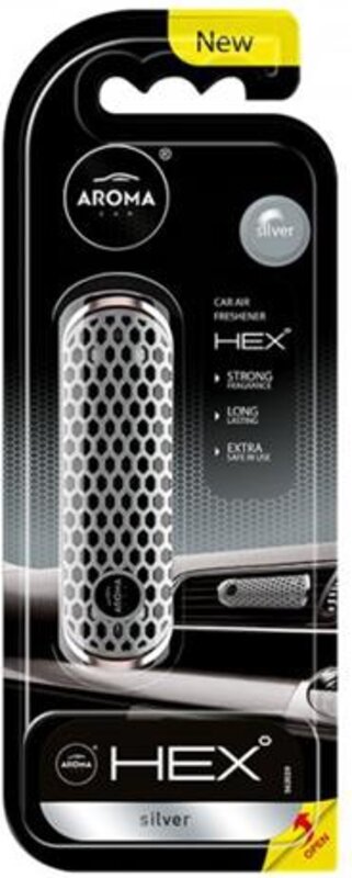 Ароматизатор на дефлектор Aroma Car HEX 10g - SILVER 83576 - Фото 1 Ароматизатор на дефлектор Aroma Car HEX 10g - SILVER 83576 - Фото 1
