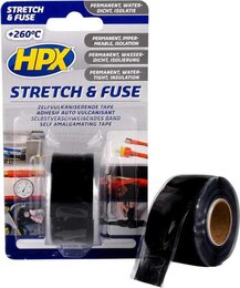 Лента самовулканизирующая HPX силиконовая черная 25 мм x 3 м +260°C