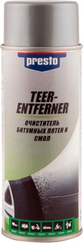 Очиститель битумных пятен и смол Presto Teer Entferner, 400 мл, 400 мл - Фото 1 Очиститель битумных пятен и смол Presto Teer Entferner, 400 мл, 400 мл - Фото 1