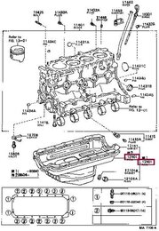 Кольцо уплотнительное пробки маслосливной Toyota 9008043030