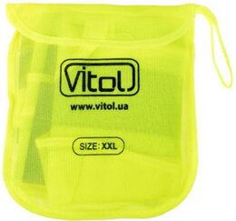 Жилет безопасности светоотражающий (yellow) 116 Y XXL () -1 шт Vitol ЖБ009 - Фото 4