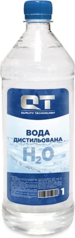 Вода дистиллированная QT-Oil 1 л ПЭТФ QT-wfe1 - Фото 1