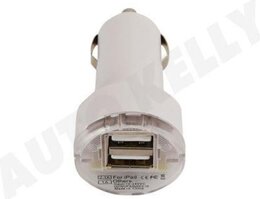 USB зарядка 12-24 DUAL круглый Elit DO BEJC007