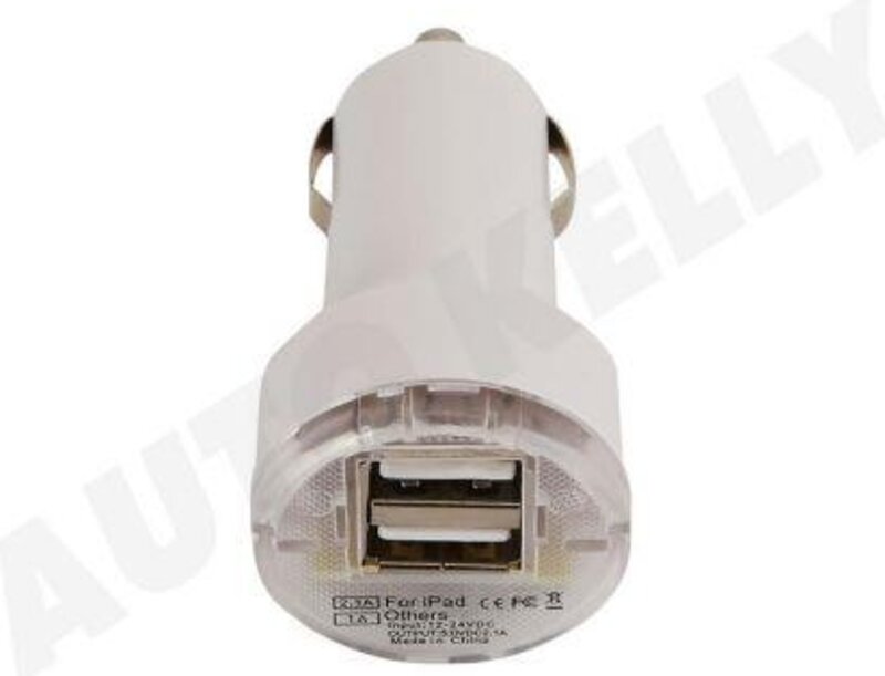 USB зарядка 12-24 DUAL круглый Elit DO BEJC007 - Фото 1