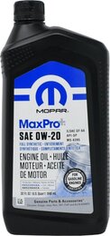 Моторное масло Mopar MaxPro+ SAE 0W-20, 0,946 л