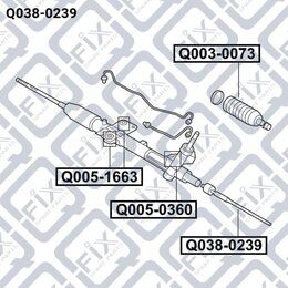 ТЯГА РУЛЕВАЯ Q-Fix Q0380239 - Фото 3