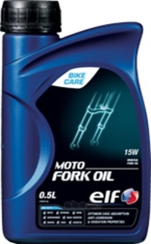 Гидравлическая жидкость ELF Moto Fork Oil 15W, 0,5 л, 0,5 л - Фото 1