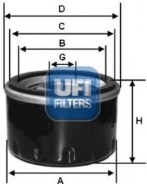 Масляный фильтр UFI 23.616.00