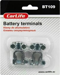 CARLIFE Клеми акумуляторні , свинець, (2шт) тонкая BT109