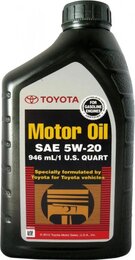 Синтетическое моторное масло Toyota Motor Oil SAE 5W-20, 0,946 л
