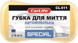 CARLIFE Губка для миття авто Special з великими порами 220x120x60mm, жовта (10x10) CL-411