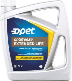 Антифриз Opet EXTENDED LIFE ANTIFREEZE G 12+, (-80) , концентрат 3 кг, красн. 601216664