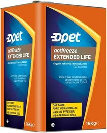 Антифриз Opet EXTENDED LIFE ANTIFREEZE G 12+, (-80) , концентрат16 кг, красн. 601383106