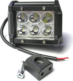 Фара LED дополнительная 12/24V, 6*3W, 97*80*62mm <Tempest> TP-6362