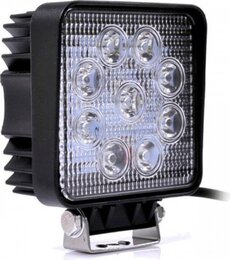 Фара LED дополнительная 12/24V, 9*3W, 106*106*47mm <Tempest> TP-9300