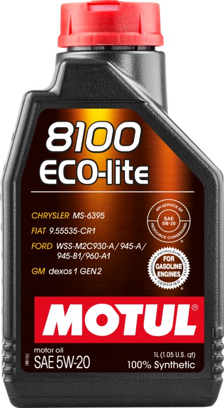 Моторное масло Motul 8100 ECO-lite SAE 5W-20, 1 л - Фото 1 Моторное масло Motul 8100 ECO-lite SAE 5W-20, 1 л - Фото 1