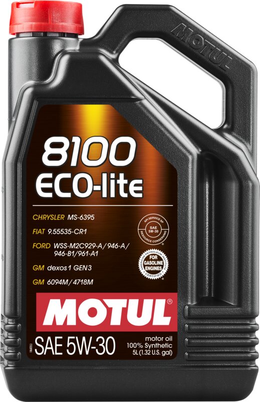 Моторное масло Motul 8100 ECO-lite SAE 5W-30, 5 л - Фото 1
