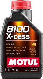 Моторное масло Motul 8100 X-cess SAE 5W-30, 1 л