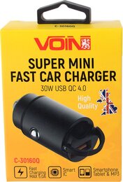 Автомобільний зарядний пристрій VOIN 30W, 12/24V Vitol C-30160Q