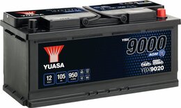 YBX9000 AGM Start Stop Plus Batteries Yuasa YBX9020 61042 Yuasa YBX9020 YBX9000 AGM Start Stop Plus 
