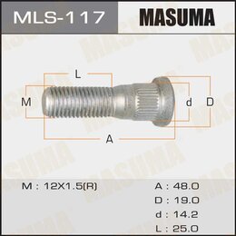 Шпилька колеса Toyota () Masuma MLS117