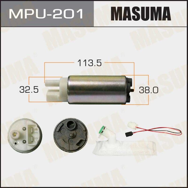 Бензонасос электрический (+сеточка) Nissan/ Subaru () MASUMA MPU201 - Фото 1